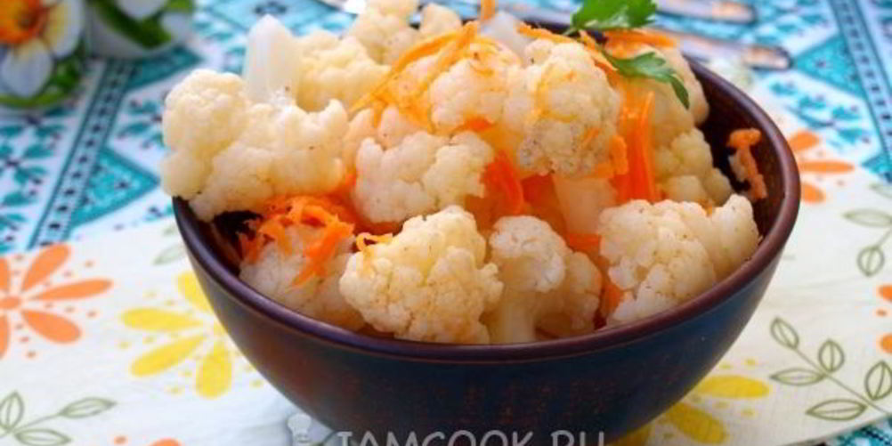 Рецепт быстрая маринованная цветная капуста