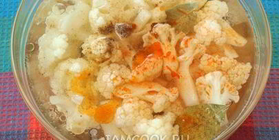 быстрая маринованная цветная капуста