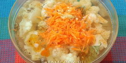 быстрая маринованная цветная капуста