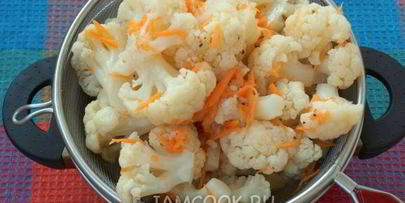 быстрая маринованная цветная капуста