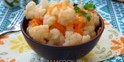 быстрая маринованная цветная капуста