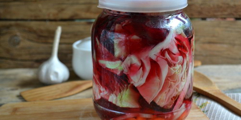 Рецепт капуста, маринованная со свеклой по-грузински
