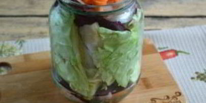 капуста, маринованная со свеклой по-грузински