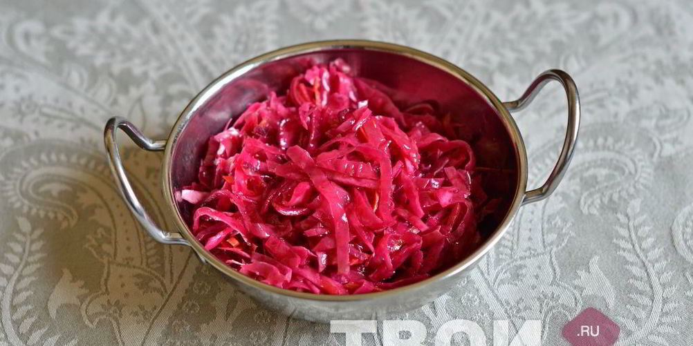 Рецепт капуста маринованная со свеклой
