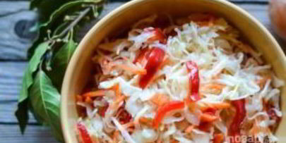 маринованная капуста с луком