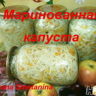 Маринованная капуста с яблоками и морковью на зиму