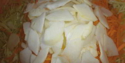 маринованная капуста с яблоками и морковью на зиму