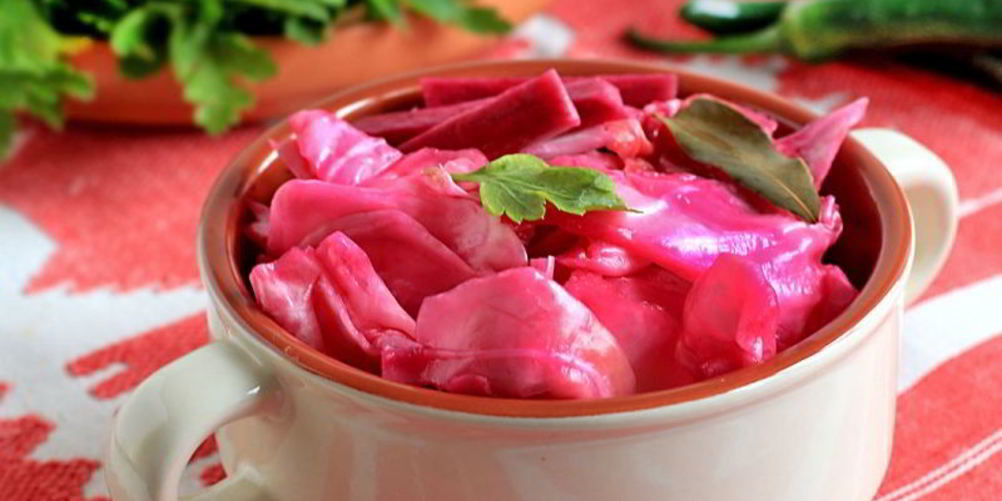 Рецепт маринованная капуста со свеклой