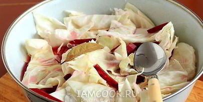 маринованная капуста со свеклой