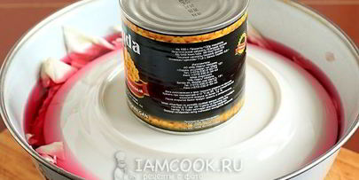 маринованная капуста со свеклой