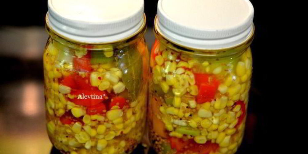 Рецепт маринованная кукуруза со сладким перцем