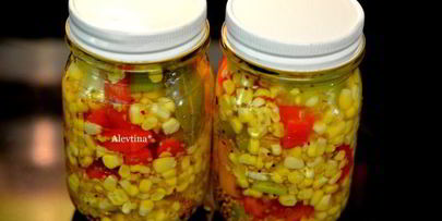 маринованная кукуруза со сладким перцем