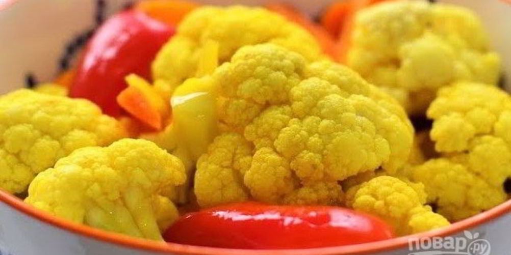 Рецепт маринованная цветная капуста