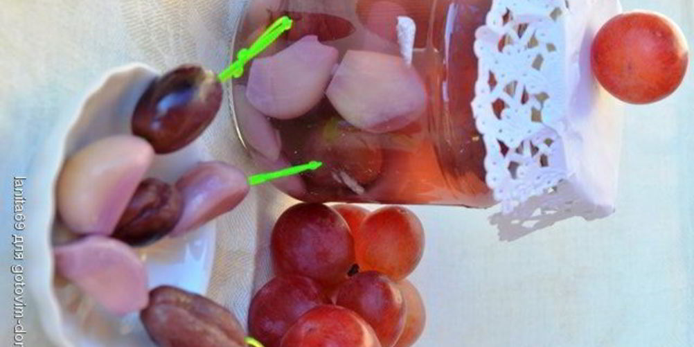 Рецепт маринованный чеснок с виноградом