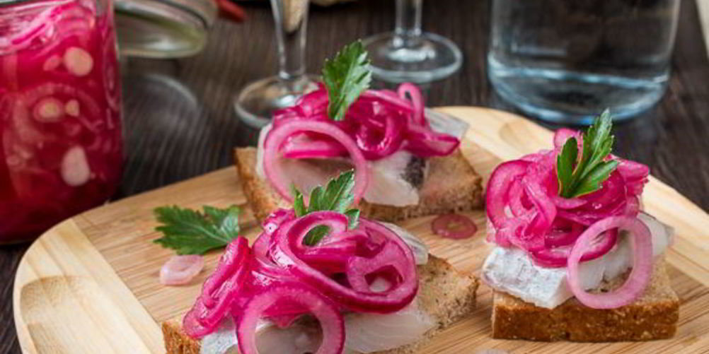 Рецепт маринованный красный лук