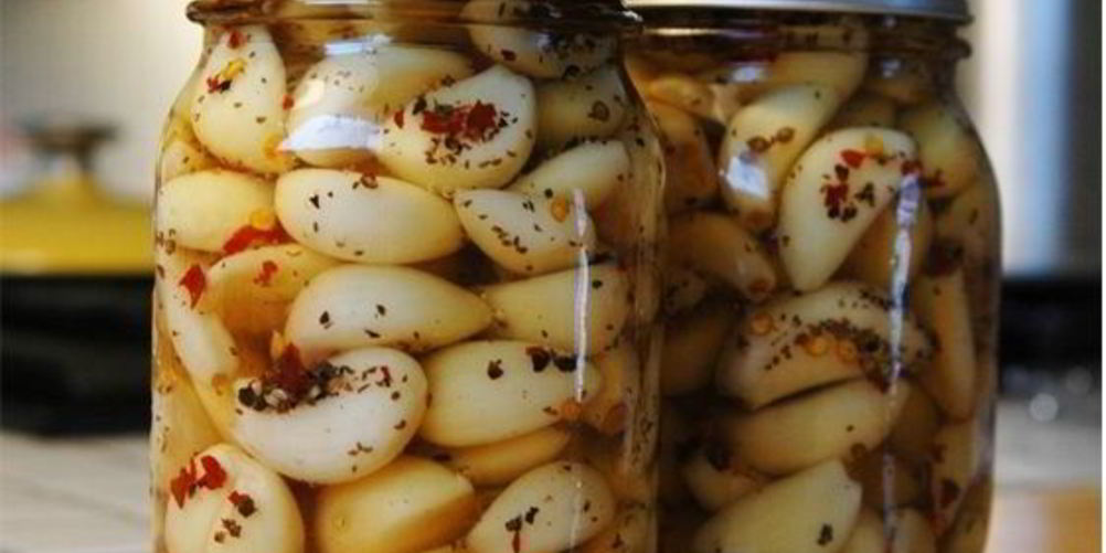 Рецепт маринованный молодой чеснок