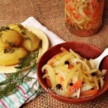 Рецепт Маринованного перца с морковью и луком