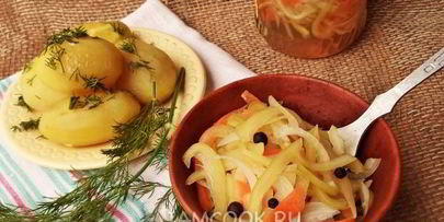 маринованный перец с морковью и луком