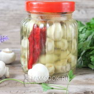 Маринованные белые шампиньоны