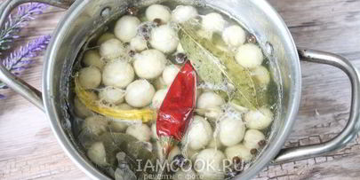 маринованные белые шампиньоны