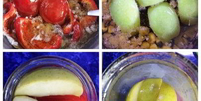 маринованные гогошары с медом и яблоком