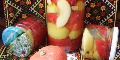 маринованные гогошары с медом и яблоком