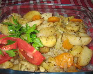 Маринованные и запеченные овощи