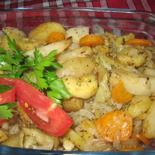 Маринованные и запеченные овощи