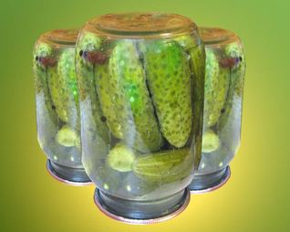 Маринованные огурцы с лимонной кислотой в литровых банках
