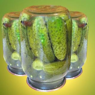 Маринованные огурцы с лимонной кислотой в литровых банках
