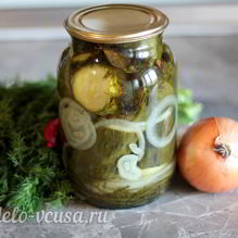 Рецепт Маринованные огурцы с луком