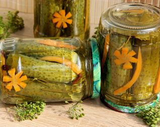 Маринованные огурцы стерилизованные