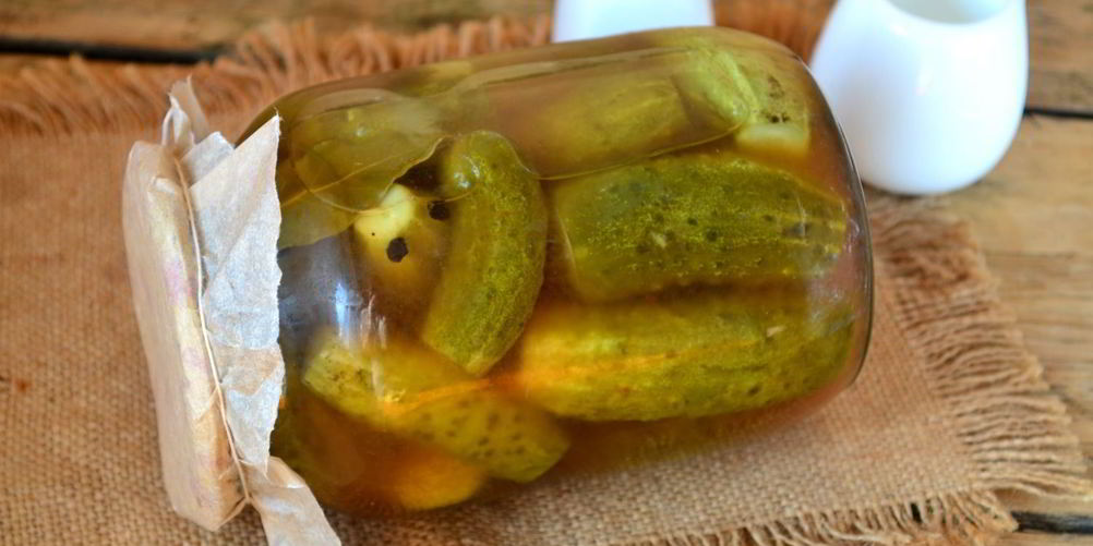 Рецепт маринованные огурцы в литровых банках
