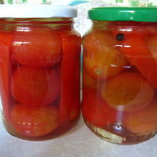 Маринованные помидоры без кожицы