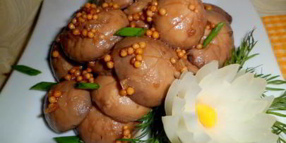 маринованные шампиньоны в соевом соусе