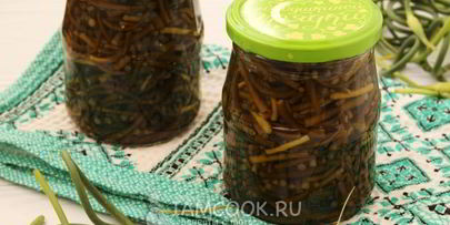 маринованные стрелки чеснока на зиму без стерилизации