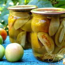 Рецепт Маринованные зеленые помидоры дольками
