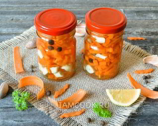Морковь, маринованная на зиму