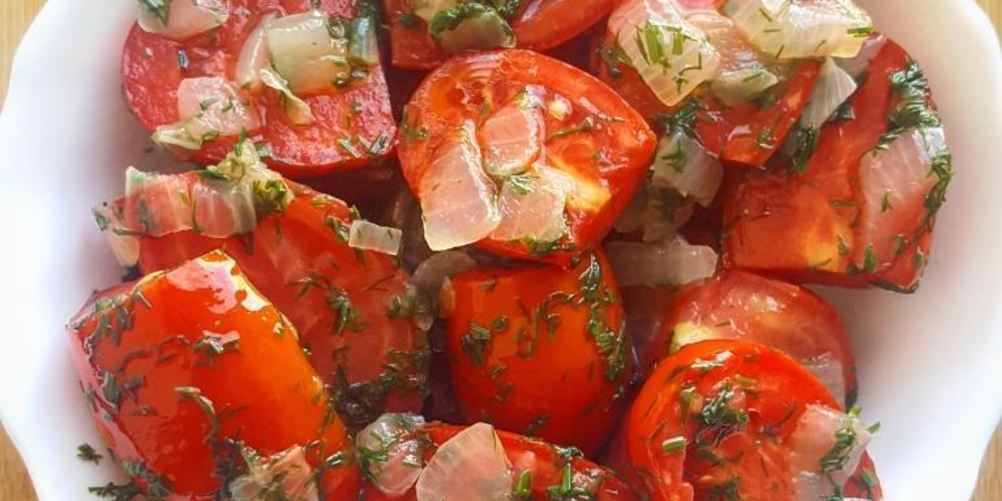 Рецепт полумаринованные помидоры