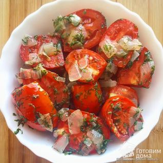 Полумаринованные помидоры