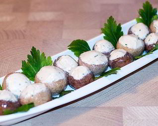 Простые маринованные шампиньоны