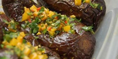 пряные маринованные баклажаны