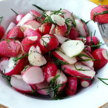Рецепт Редис, маринованный с имбирем и чесноком
