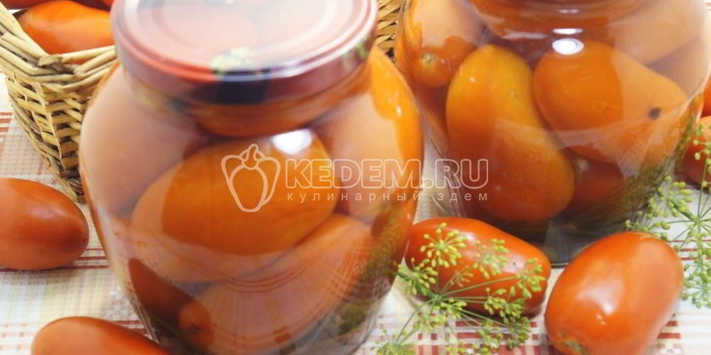 Рецепт сладкие маринованные помидоры на зиму
