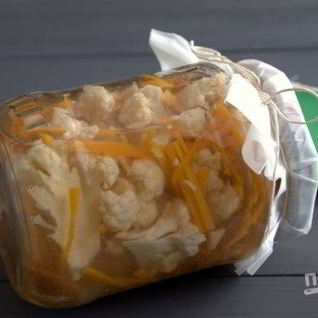 Цветная капуста, маринованная по-корейски