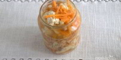 цветная капуста, маринованная по-корейски