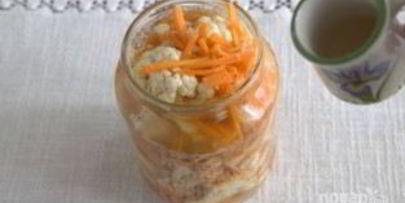 цветная капуста, маринованная по-корейски