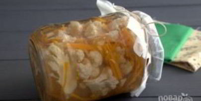 цветная капуста, маринованная по-корейски