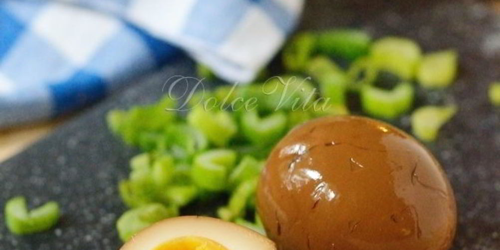 Рецепт вареные яйца, маринованные в соевом соусе со специями