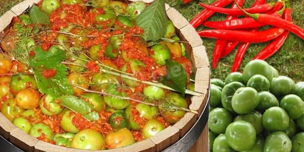 Рецепт зеленые помидоры в бочке